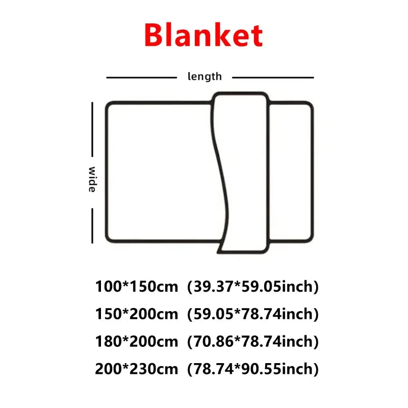 New Geometric Grid Printed Blanket Milk Velvet Plush Blanket Casual Office Thin Blanket Machine Washable Plaid Blankets