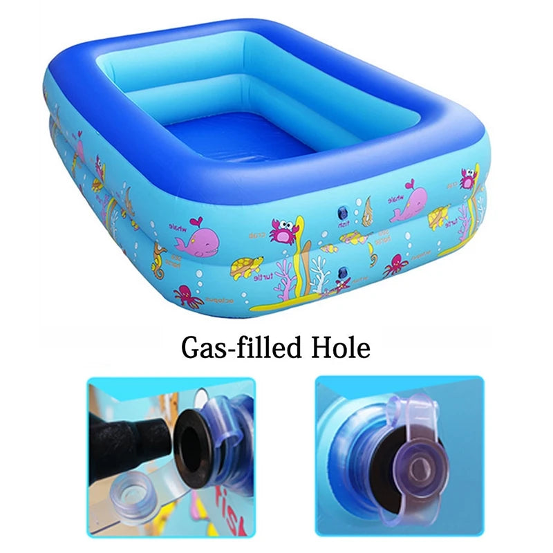 Hemasa Mini Baby Inflatable Swimming Pool / Children's Rectangle Fold Pool