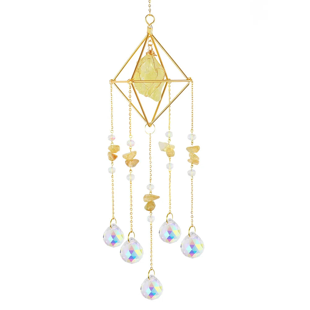 Hanging Sun Catcher Creative Rainbow Maker Ornament Versatile Sun Catcher Wind Chime for Wedding Decoration