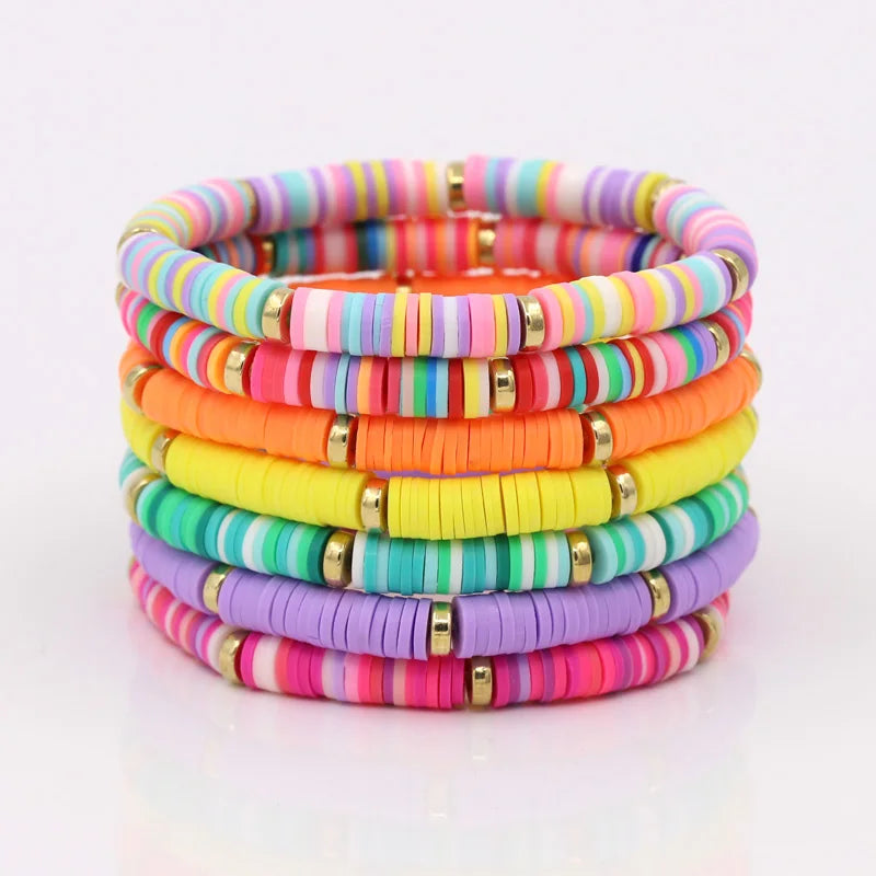 Hemasa 18pcs/Set  Polymer Clay Beads  Bracelet Gift