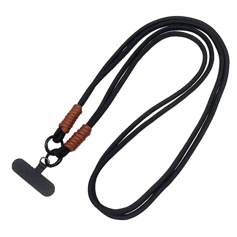 Tejesa 120cm Double Rope Mobile Phone Lanyard /Crossbody Phone Straps Neck Clip Cord Rope Twisted Backable Outdoor Anti-loss Phone Chain