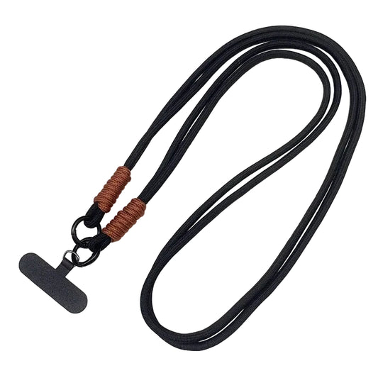 Tejesa 120cm Double Rope Mobile Phone Lanyard /Crossbody Phone Straps Neck Clip Cord Rope Twisted Backable Outdoor Anti-loss Phone Chain