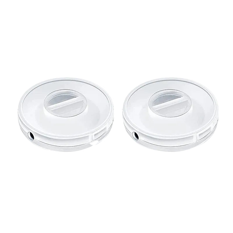 Tejesa 1/2/3pcs Rotatable Transparent Cable Winder Box Portable Round USB Cord Organizer Headphone Charging Line Management Storage Box