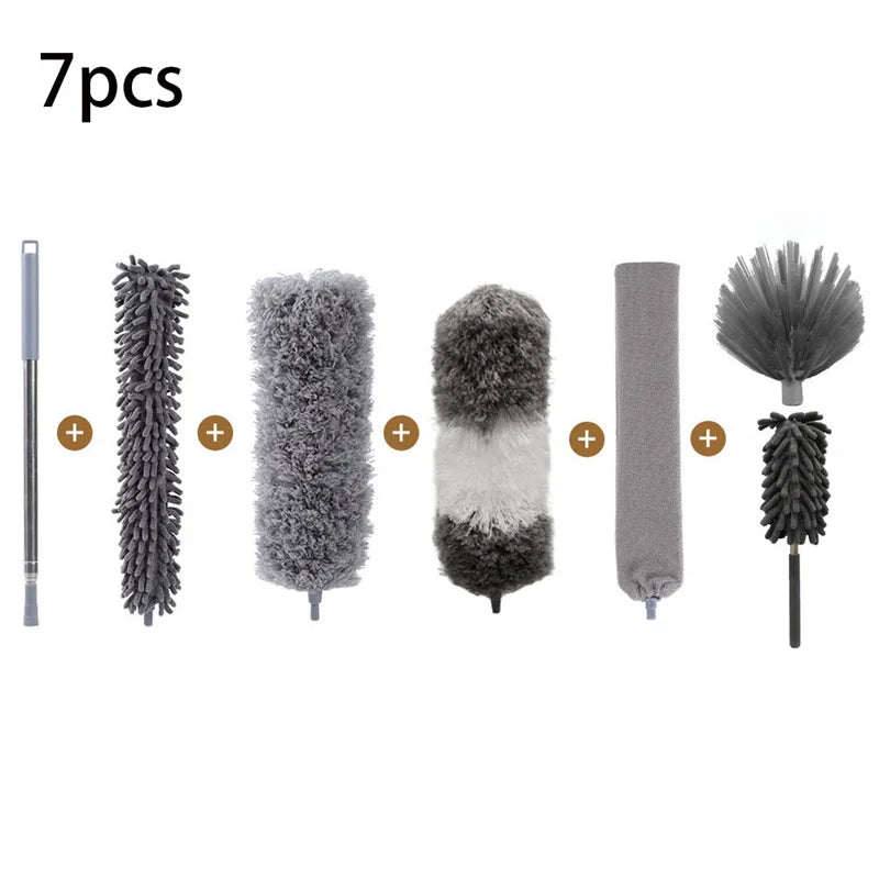 UNTIOR Duster Brush Microfiber Duster Extendable Gap Dust Tools Retractable Car Cleaning Brush Household Ceiling Cleaning Tools