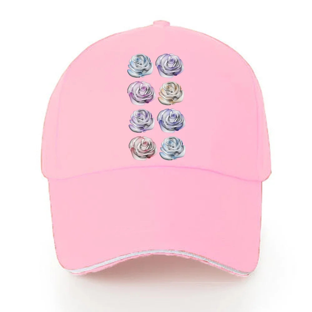 Baseball Caps Women Walking Visors Hat Autumn Outdoor Hats Unisex Adjustable Cotton Summer Sun Visors 3D Series Print Cap
