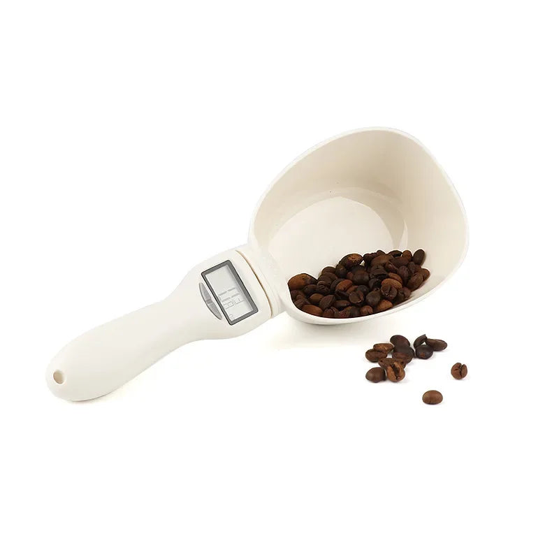 Pet Food Scale LCD Electronic Measuring Tool The New Dog Cat Feeding Bowl Measuring Spoon Kitchen Scale Digital Display