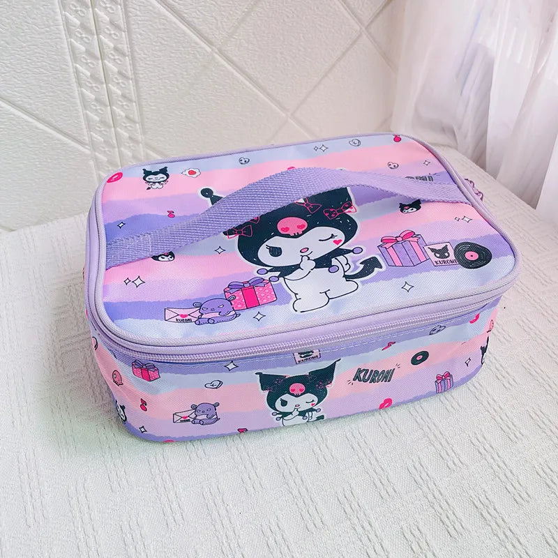 Hemasa Pink Hellokitty Girl Student Lunch Box Bag Lunch Box Insulation Bag Large Capacity Storage Bag