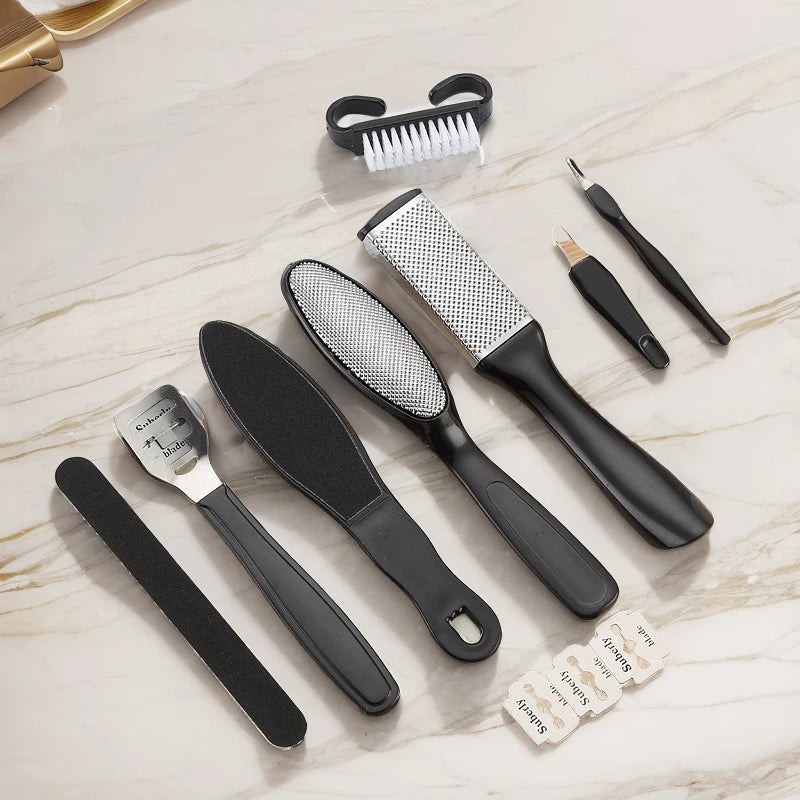 Foot Rub 10 in 1 to Remove Dead Skin Callus Scraping Foot Planer Foot Sharpener Foot Skin Planer Foot Board File Pedicure Tool