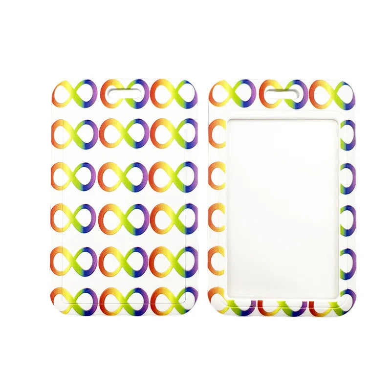 Autism Pattern Anime Lanyard Badge Holder ID Card Lanyards Mobile Phone Rope Key Lanyard Neck Straps Keychain Key Ring