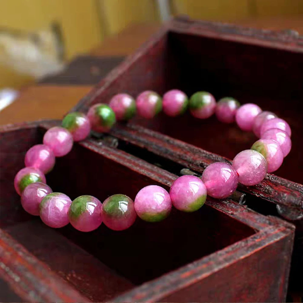 Hemasa Natural Crysyal watermelon tourmaline Bracelet