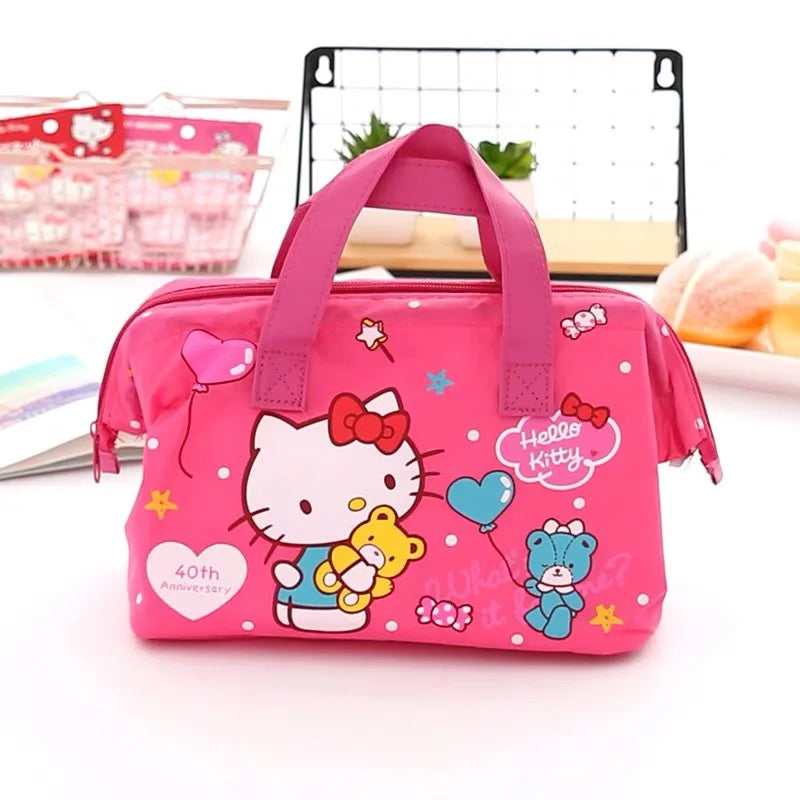 Hemasa Hello Kitty Lunch Box Bag Little Twin Star Cute Hand  Bag Canvas Lunch Box Bag Mummy Bag Girl Food my melody