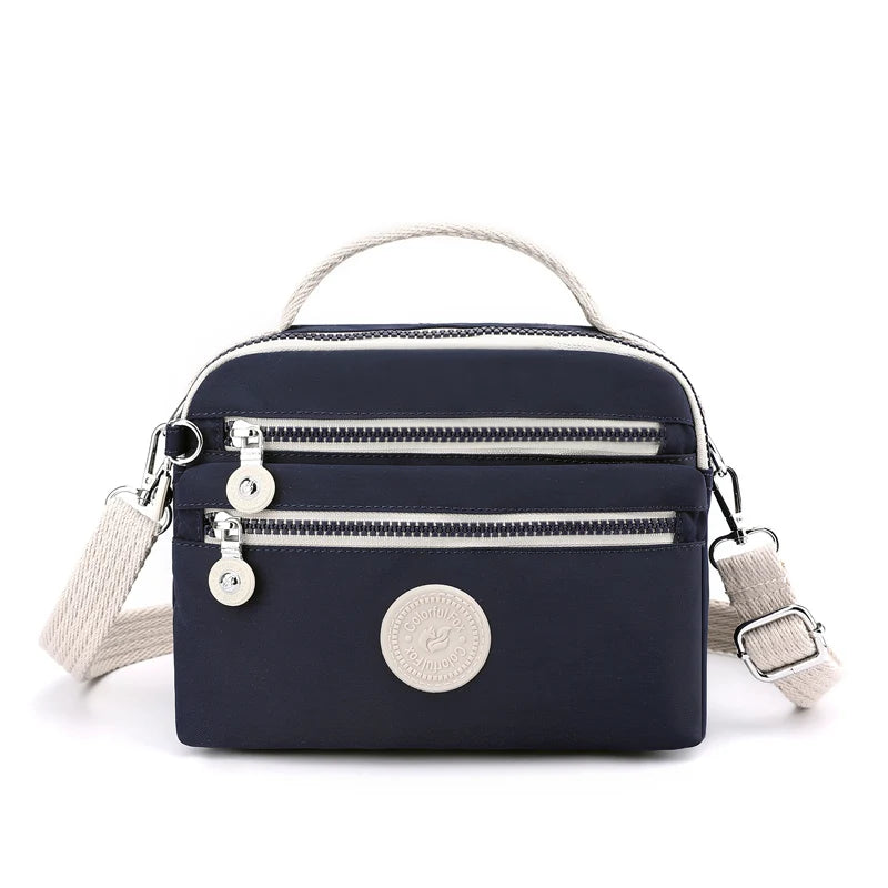 Tejesa  Double Layers Women Small Handbag  / Female Shoulder Bag Multi pockets Gilrs Shopping Messenger Bag