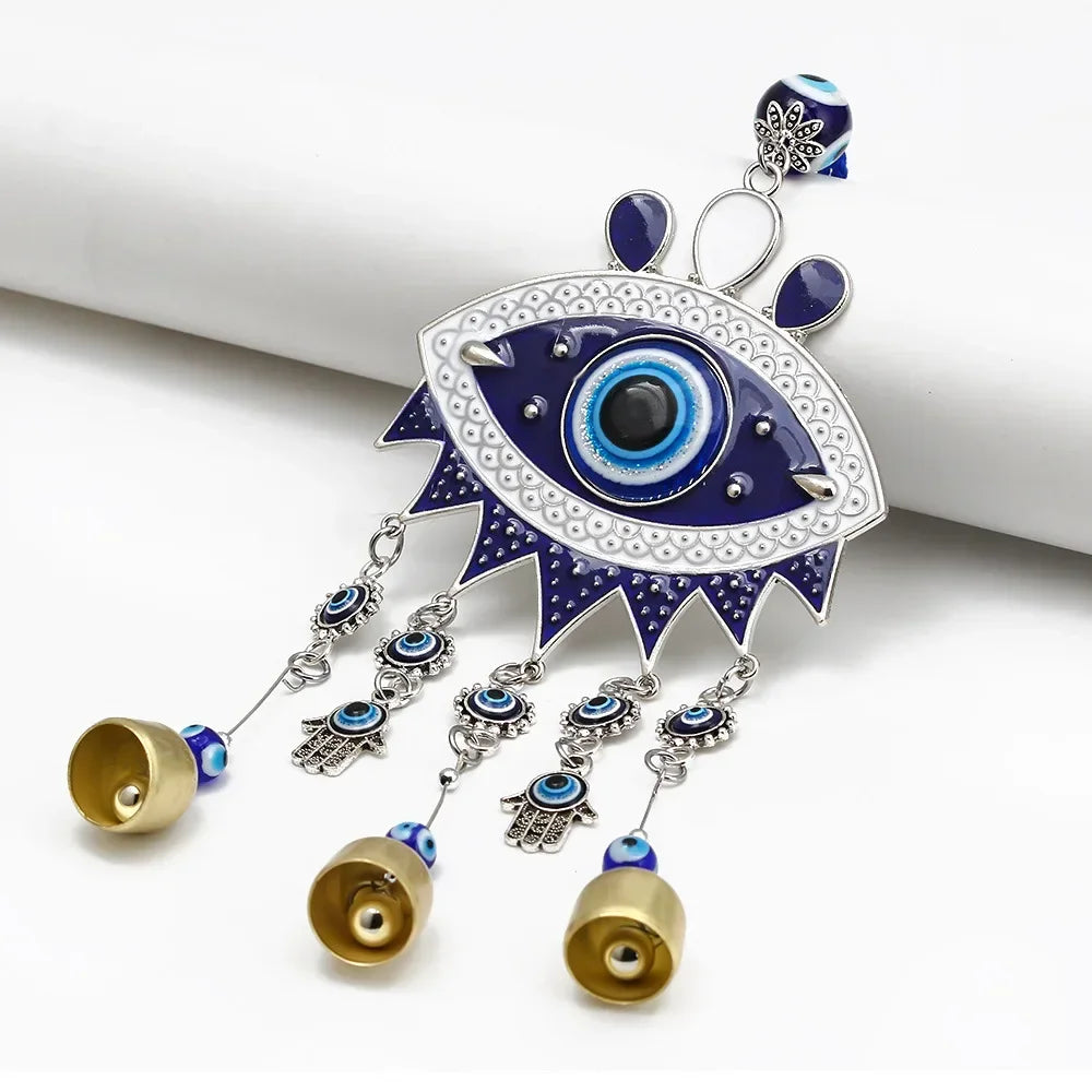 Hemasa Blue Evil Eye Wind Chimes Wall Hanging Decor Birthday Gift   Decoration  Farmhouse Oranament Boho Home Decor