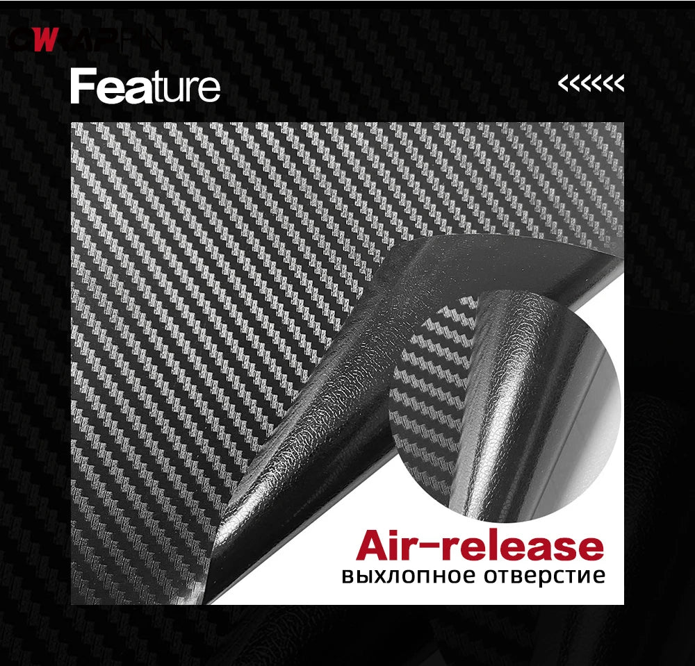 2D 3D 4D 5D 6D Carbon Fiber Vinyl Wrap Film Waterproof Car Stickers Console Computer Laptop Skin for Auto Motorcycle Accessories