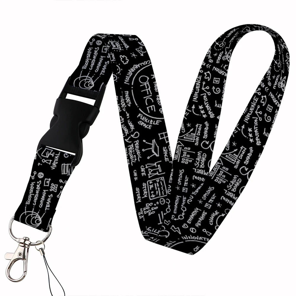 Tejesa  Lanyard Keys Chain Badge Holder ID Credit Card Pass Hang Rope Lariat Mobile Phone Charm Accessories Gifts