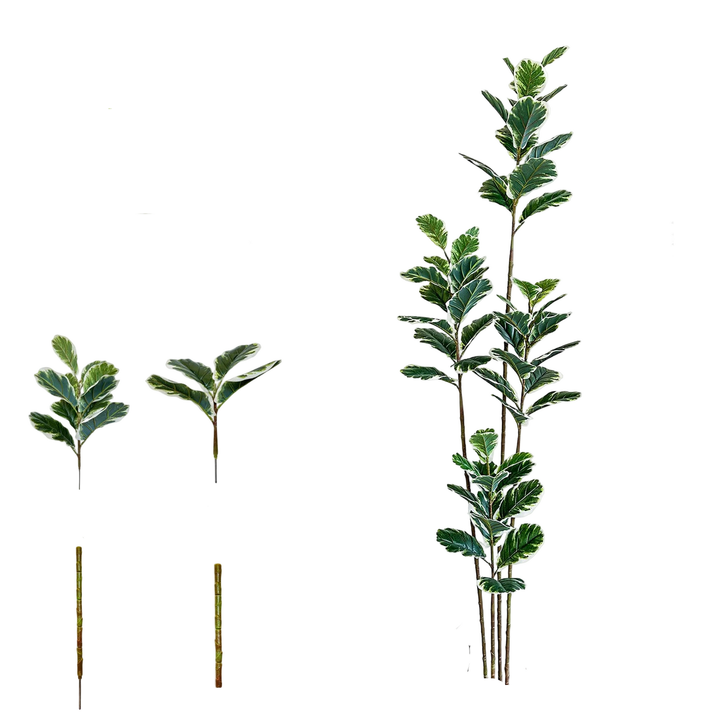 Tejesa 115-240CM New Artificial Fiddle Leaf ficus tree plant Ornament indoor Fake Plant for Home garden Room wedding Decor halloween