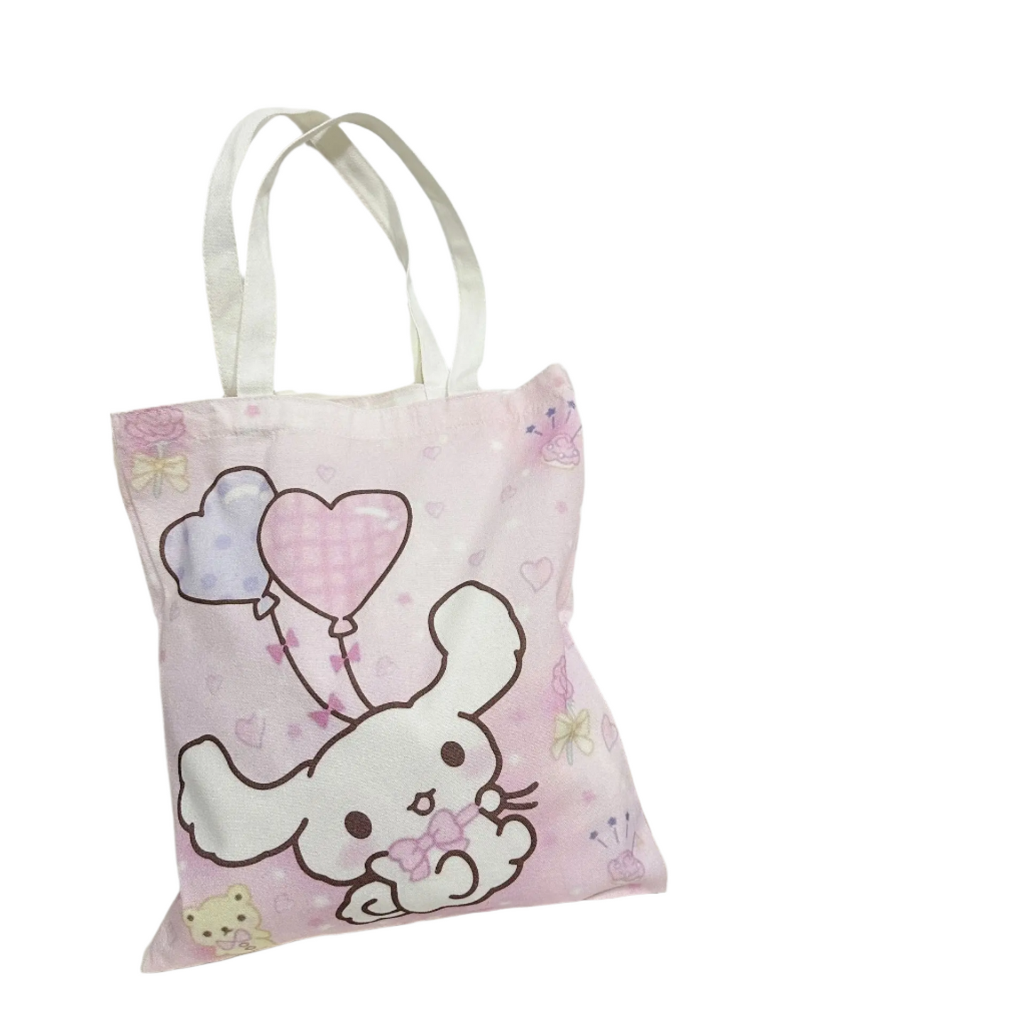 Hemasa  Hello Kitty  Canvas Handbag Cute Cartoon  Fashion Women Shopping Casual Shoulder Bag Gifts