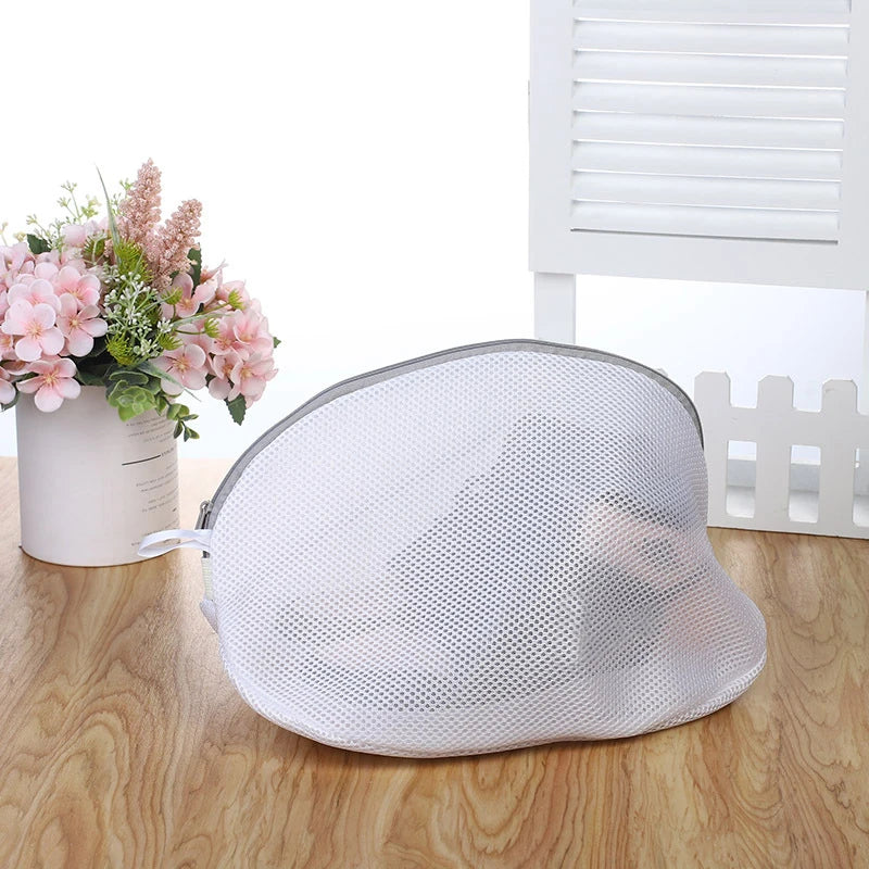 Hemasa 2pcs  Anti-deformation Mesh Laundry Bag Washing Machine Shoes Bag Travel Shoe Storage Bags Protective Clothes Storage Box Organizer