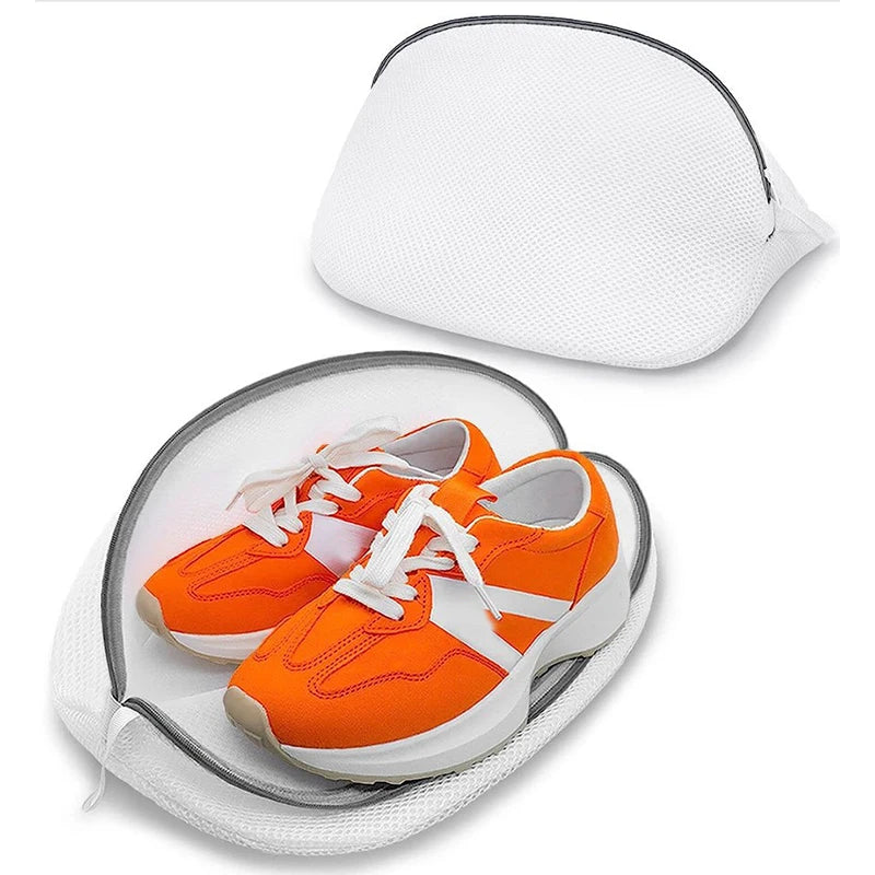 Hemasa 2pcs  Anti-deformation Mesh Laundry Bag Washing Machine Shoes Bag Travel Shoe Storage Bags Protective Clothes Storage Box Organizer