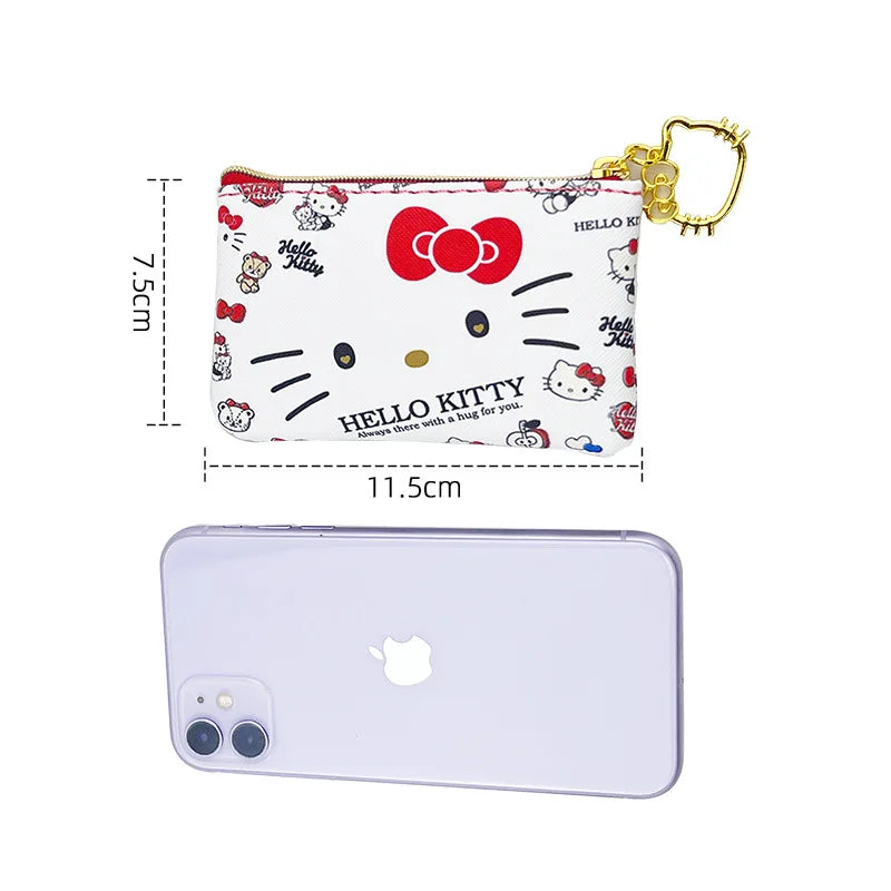 Tejesa Hello Kitty Girl Bank Card Coin Bag Coin Bags/ Mini Cute Zipper