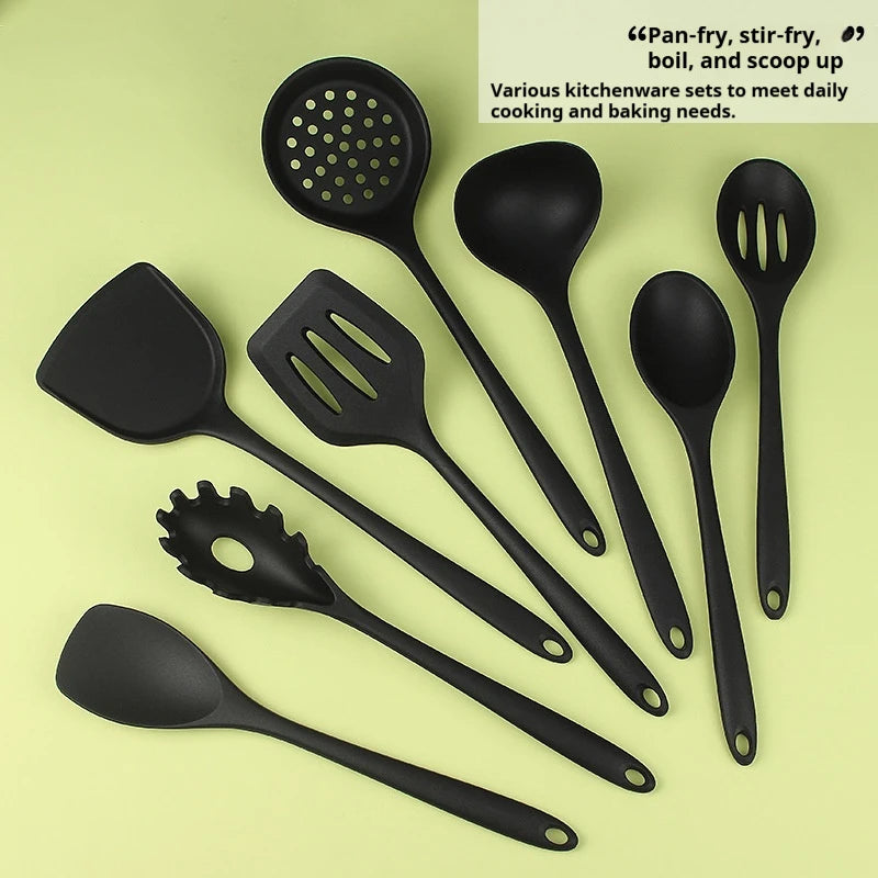 Tejesa 1/4/8pcs Non-Stick Pans Silicone Spatula Soup Ladle Slotted Spoon Cooking Tools for Kitchen Kitchen Utensil
