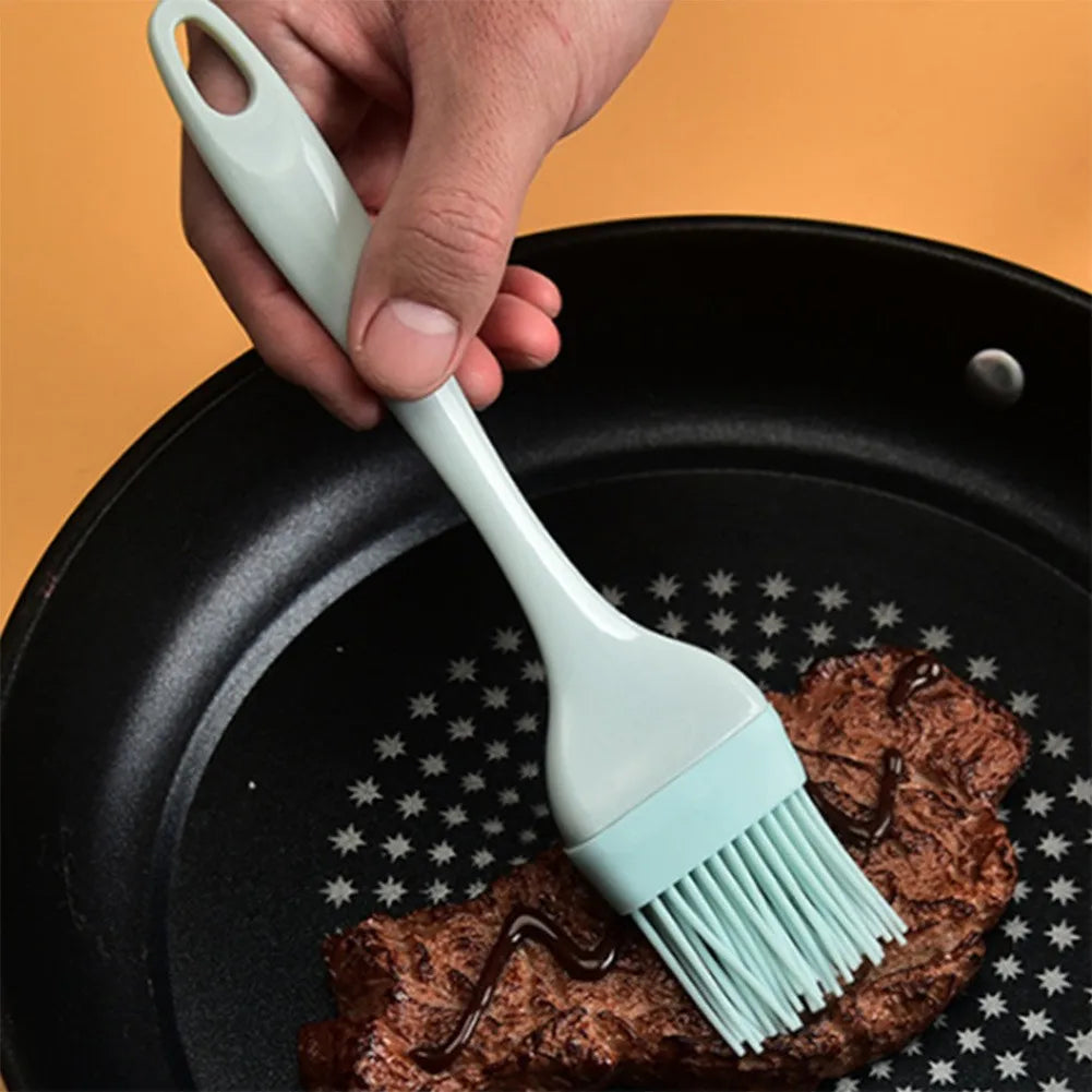 Hemasa 3Pcs Cream Scraper DIY Bread Cake Butter Spatula Mixer Oil Brush Kitchen Baking Tool Silicone Spatula Non-stick