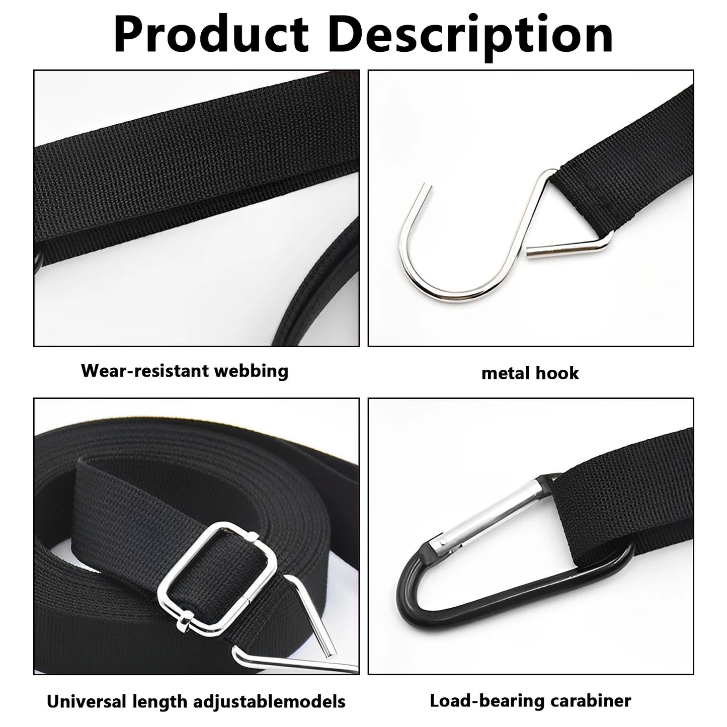 Tejesa 8/2Pcs Car Cover Windproof Belt Nylon Adjustable Car Hood Safety Protectio Belt Car Clothe Gust Fix Belt Car Hood Windproof Rope