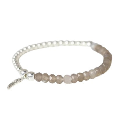 Tejesa  Angel  Faceted Natural Stone Bracelets Labradorite Beads Lucky Bracelet for Men /Women