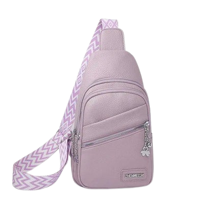 Hemasa Women Sling Chest Bags Fanny Pack Fashion Leather Waist Bags Multifunctional Waist Pouch For Phone Shopping Holder Banana Bag