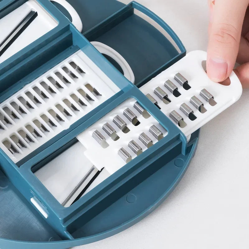 Tejesa 12 Functions Vegetable Chopper/ Carrots Potatoes Grater Vegetable Cutter /Slicer Potato Peeler /Manual Garlic Onion Chopper