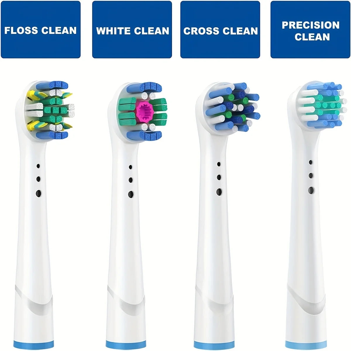 Hemasa 4/12/16Pcs Replacement Toothbrush Heads Compatible with   Electric Toothbrush Heads Brush Heads