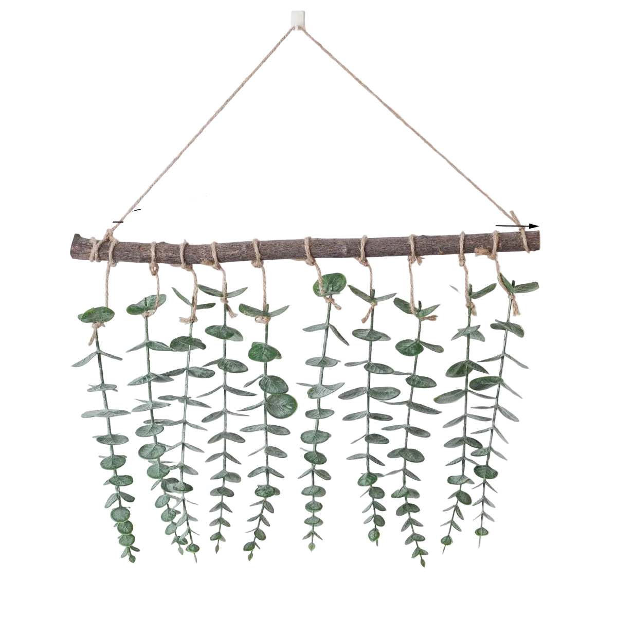 Tejesa Wall Decor Artificial Eucalyptus Tapestry Fake Greenery Leaves Stems Plant Living Room Bedroom House Boho Art Decor Vines Decor