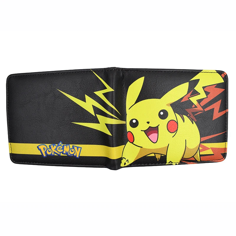 Hemasa Anime Cartoon Pikachu Charmander Wallet Cool Short Purse with Coin Pocket