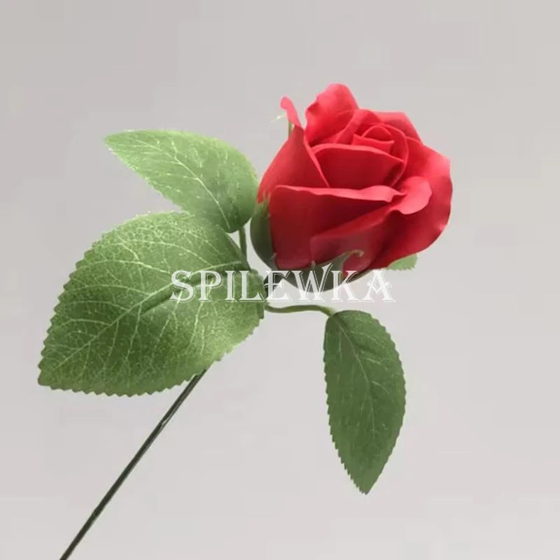 Tejesa 50 Pcs 3-Layer Rose with Curly Petals Fake Flowers Heads Wedding DIY Gift Box Valentine's Day/home/decor