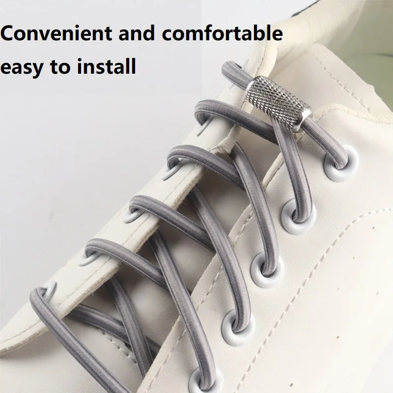 New Elastic Laces Sneakers Laces Without Tie Elastic Shoelaces Without Binding Laces Bows Shoelaces Rubber Bands for Shoes