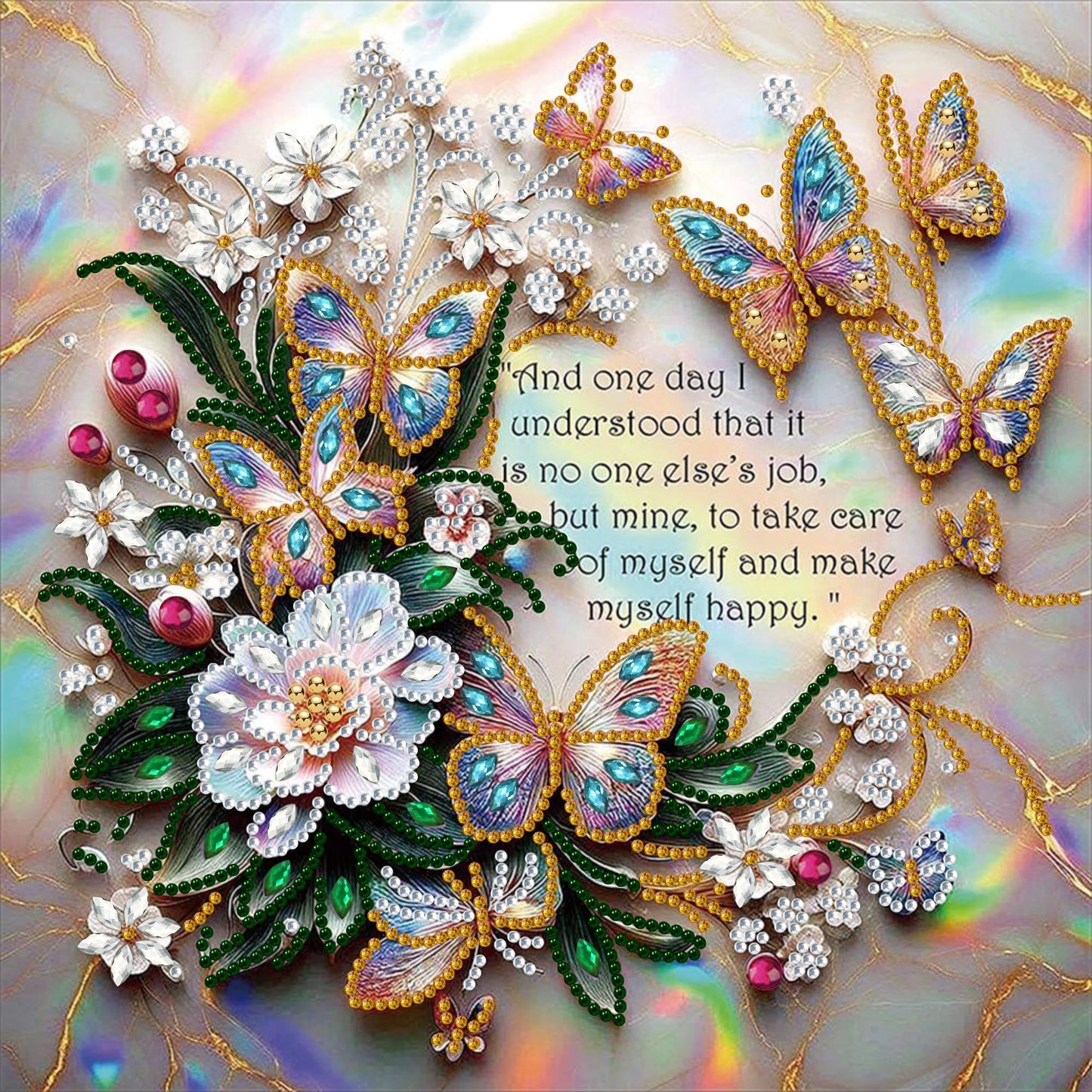 Hemasa 5D DIY Diamond Painting Flower Kit Tree Decoration DIY Special Shaped Drill Diamond Mosaic Art Gift Crafts for Wall Home Decor