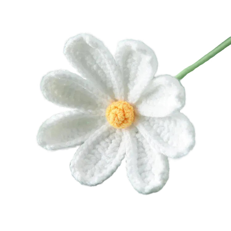 Hemasa 3Pcs  Crochet Bouquet  Knitted  Flowers for Wedding /Artificial Flower Knitting Bouquet Home Decor