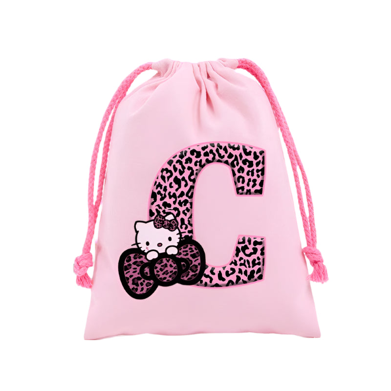Sanrio Hello Kitty Drawstring Bagfor  Kids /Anime Letter Printed Bags Cookies Candy Storage Bag Wedding Jewelry Gift Bag