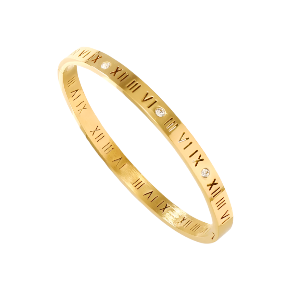 Hemasa Roman Bracelet For Women Stainless Steel Jewelry Accessories