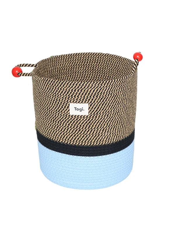 Tejesa  Cotton Rope Faion Color Blo Design Woven Laundry Clothes Storage Basket Home Batoom Use Dir Clothes Basket
