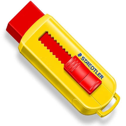 STAEDTLER Eraser 525 Telescopic Pushable Eraser Professional Drawing Design Safety and Environmental School Office Stationery