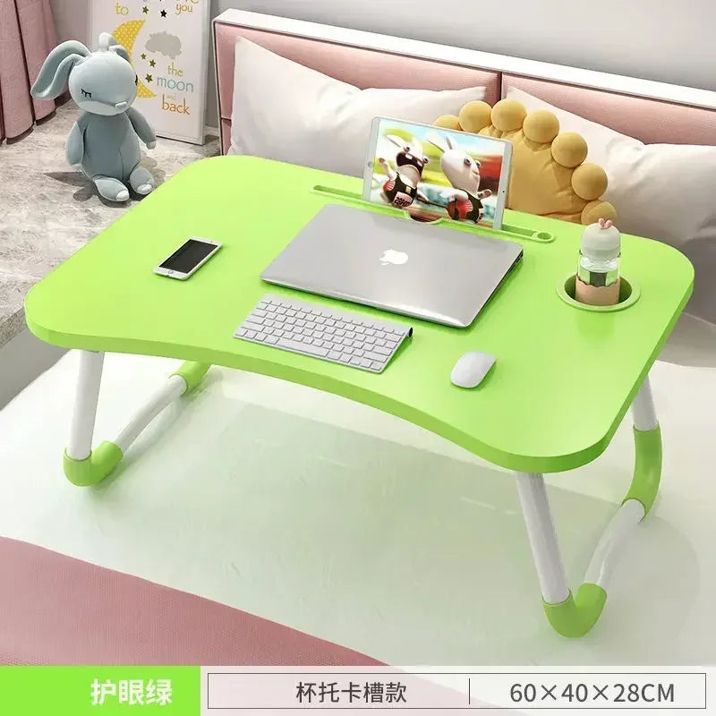 Folding Laptop Home Desk for Bed & Sofa Laptop Bed Tray Table Desk Portable Lap Desk for Study and Reading Bed Top Tray Table