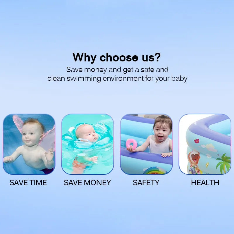 Hemasa Mini Baby Inflatable Swimming Pool / Children's Rectangle Fold Pool