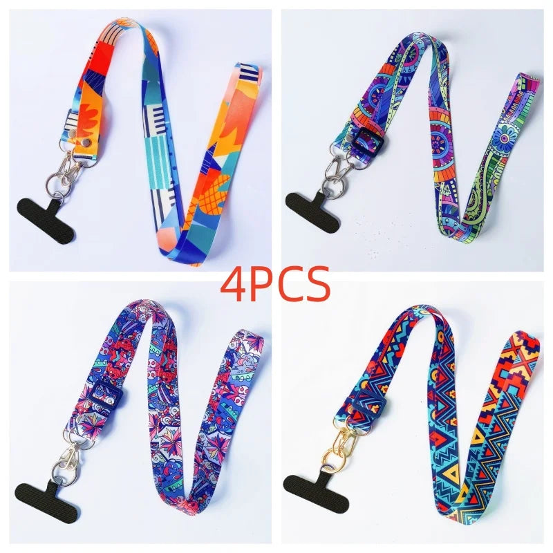 Tejesa  Mobile Phone Lanyard For Women – Stylish Messenger Strap Wth Geometric Patterns, Comfortable Neck Loop