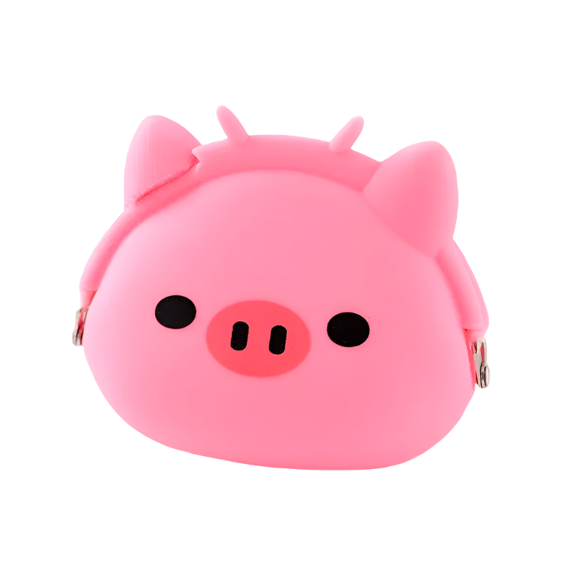 Hemasa Animal cartoon creative clip coin wallet Silicone new coin wallet children's cute key storage bag