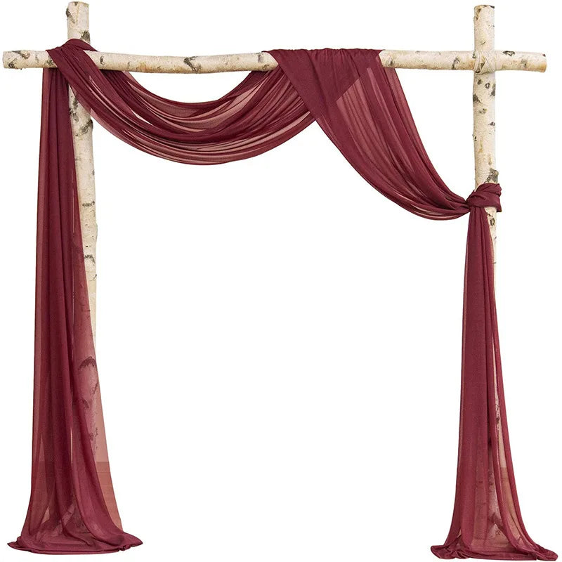 YeeNanee Deluxe Wedding Arch Flowers White Red Artificial Floral Swags for Country Wedding Ceremony Arbor Backdrop Decoration