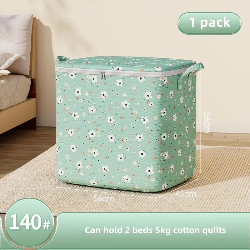 Large Capacity 220L Oxford Fabric Storage Box Modern Rectangle Home Wardrobe Clothing Organizer Clothes Quilt Blanket