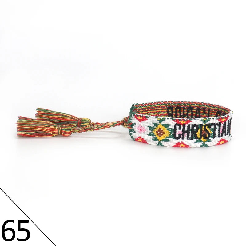 Woven Friendship Bracelets Adjustable Cotton Rope Cord Hand Made Christian Jewelry Bracelet