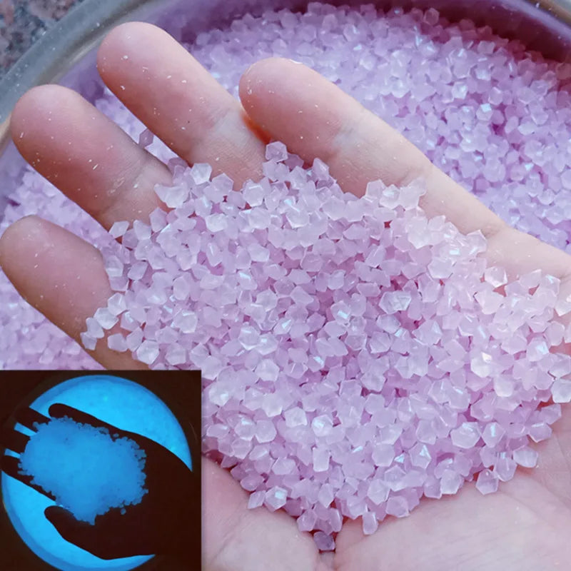 1000 Pcs Glow Sand Glow In Dark Stone Pebble Garden Yard Outdoor Lawn Decoration Fish Tank Aquarium Home Diy Decor 3-5mm