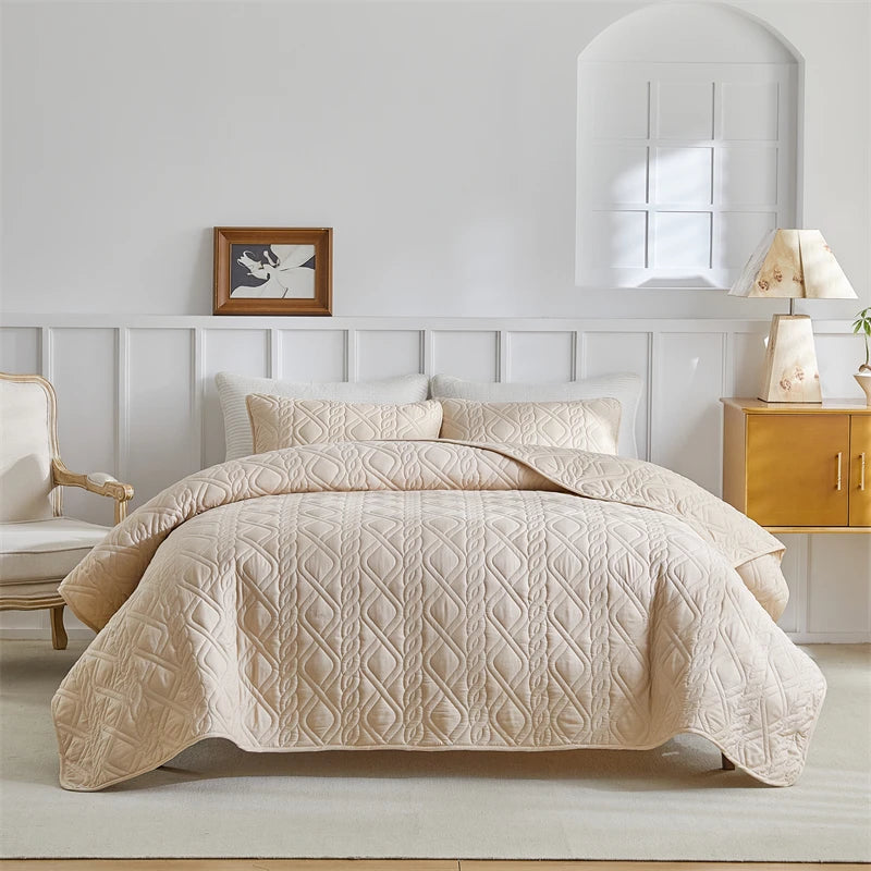 Tejesa Queen Quilt Bedding Set Lightweight Quilts Queen King Coverlet, Summer Blanket, Soft Bedspreads Bed Coverlets with Pillow Shams